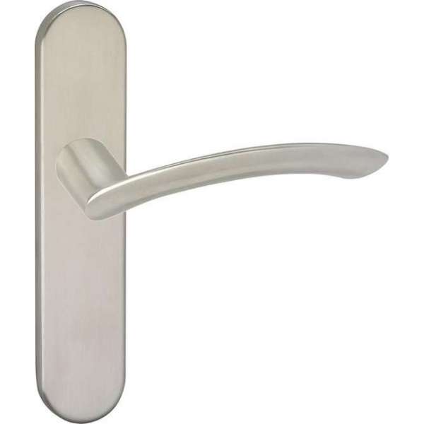 Impresso Watton Deurklink – Deurbeslag – Ovaal – Deurschild – Zilver Impresso Watton Deurklink – Deurbeslag – Ovaal – Deurschild – Zilver