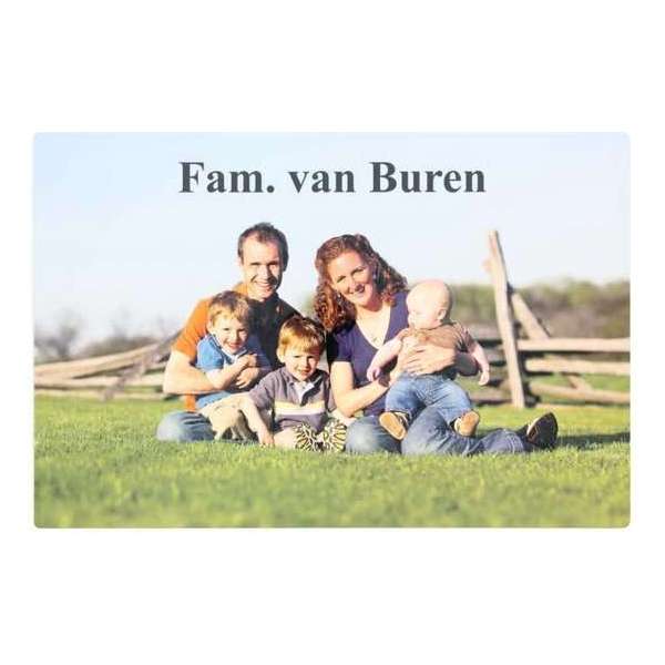 Aluminium naambord 30 x 20 cm Aluminium naambord 30 x 20 cm