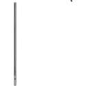 Brievenbuspaal enkel inox 150cm