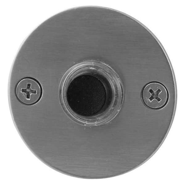 GPF9826.06 deurbel met zwarte button rond 50x2 mm RVS geborsteld GPF9826.06 deurbel met zwarte button rond 50x2 mm RVS geborsteld