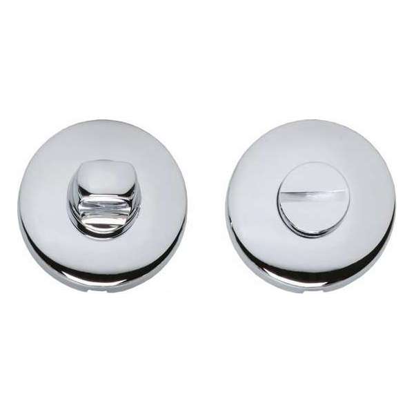 Intersteel Rozet met toilet-/badkamersluiting bol rond verdekt chroom Intersteel Rozet met toilet-/badkamersluiting bol rond verdekt chroom