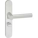 Impresso Dover Deurklink – Deurbeslag – Ovaal – Deurschild met Toiletsluiting – Aluminium