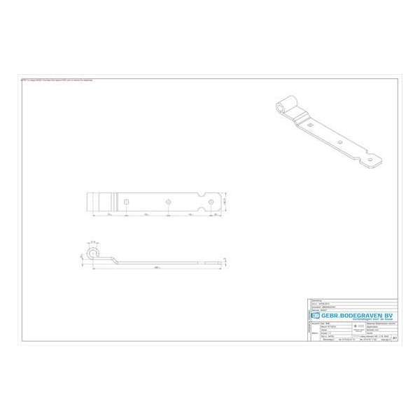 GB Heng voor vlakwerk voor pen diameter 16mm elektrolytisch verzinkt 300mm 44705 GB Heng voor vlakwerk voor pen diameter 16mm elektrolytisch verzinkt 300mm 44705