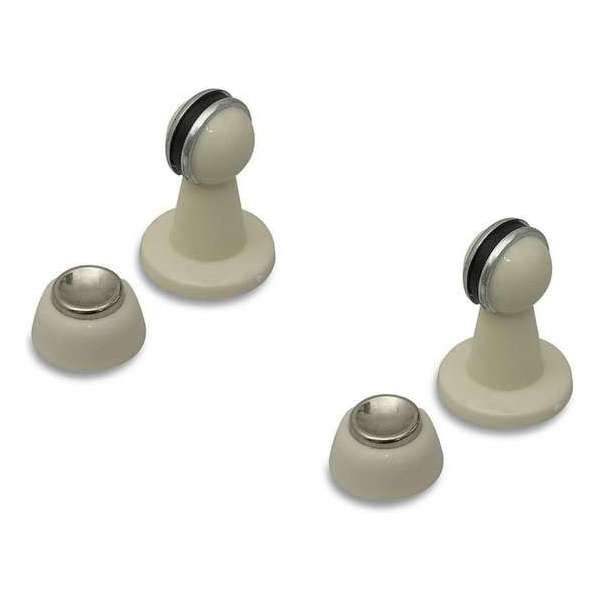 3x stuks deurvastzetter / deurvastzetters kunststof wit - 8 cm - magnetisch - deurstoppers / deurbuffers 3x stuks deurvastzetter / deurvastzetters kunststof wit - 8 cm - magnetisch - deurstoppers / deurbuffers