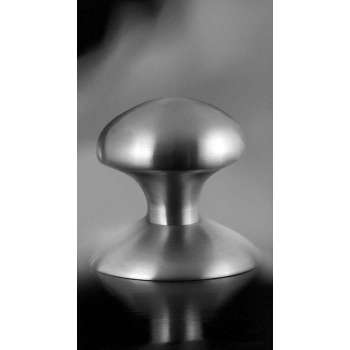 Paddenstoel knop S5 52mm veiligheidsschilden vast inclusief wisselstift RVS geborsteld