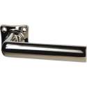 XM107/07 Deurkruk Milano met vierkant rozet Nikkel-glans