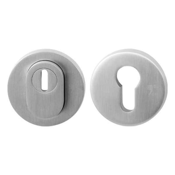 GPF9392.09 RVS geborsteld ronde veiligheidsrozet 54 mm SKG*** met kerntrek GPF9392.09 RVS geborsteld ronde veiligheidsrozet 54 mm SKG*** met kerntrek
