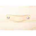 Leren handgreep Peach L 15x3 cm SET van 6 STUKS