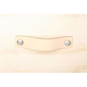 Leren handgreep Peach L 15x3 cm SET van 6 STUKS