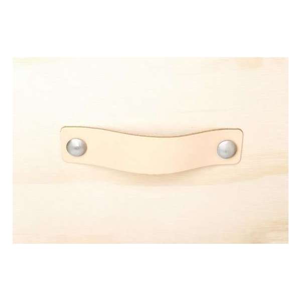 Leren handgreep Peach L 15x3 cm SET van 6 STUKS Leren handgreep Peach L 15x3 cm SET van 6 STUKS