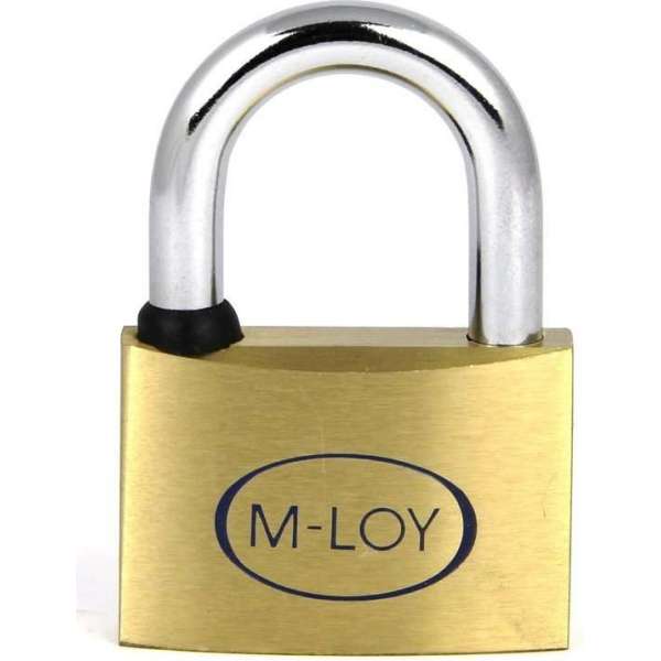 M-LOY AN50 Verschillendsluitend Hangslot Messing 50MM VS50 M-LOY AN50 Verschillendsluitend Hangslot Messing 50MM VS50