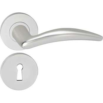 Impresso Windsor Deurklink – Deurbeslag – Rond – Rozet met Sleutelgat – Aluminium