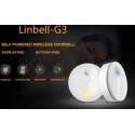 Waterdichte, Batterijloze en Draadloze Plug-in Deurbel met LED Nachtverlichting (G3_Wit)