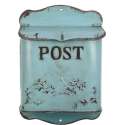 Brievenbus hangend metaal turq. 23,5x12x5x34,5cm