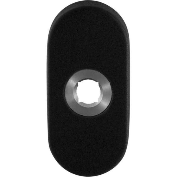 GPF Ovale click rozet 70x32x10 mm zwart GPF Ovale click rozet 70x32x10 mm zwart