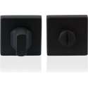 GPF Toiletgarnituur vierkant 50x50x8 mm stift 5 mm grote knop zwart