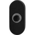 GPF8826.04 deurbel met zwarte button ovaal 70x32x10 mm zwart