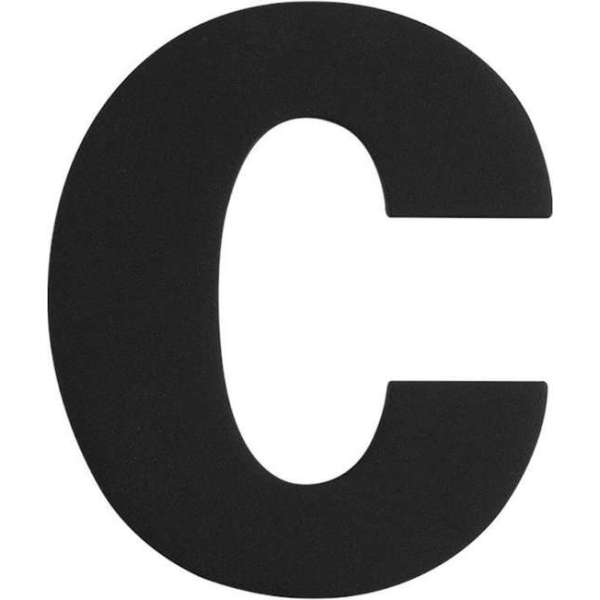 GPF Letter C/ 110mm zwart GPF Letter C/ 110mm zwart