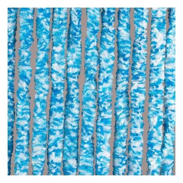 Luxe Kattenstaart Vliegengordijn - 100 x 220cm - Wit/Blauw Mix Luxe Kattenstaart Vliegengordijn - 100 x 220cm - Wit/Blauw Mix
