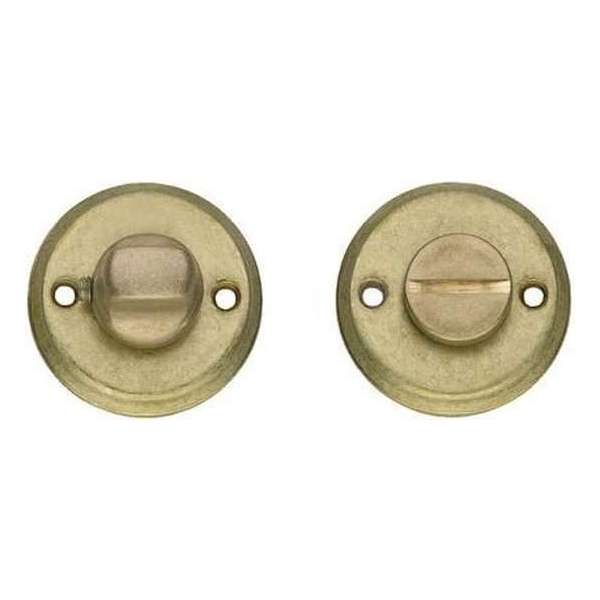 Intersteel Rozet toilet-/badkamersluiting schroefgat messing getrommeld Intersteel Rozet toilet-/badkamersluiting schroefgat messing getrommeld