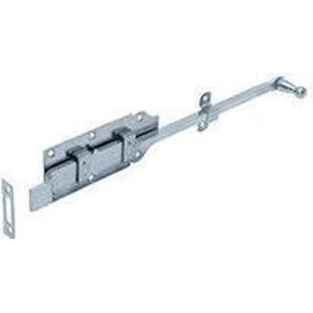 GB Rolstaartschuif met bocht geel gepassiveerd 400 x 65mm 74492 (Prijs per stuk)