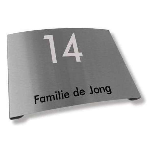 Namen enzo! Naambordje RVS 20x15 cm Namen enzo! Naambordje RVS 20x15 cm