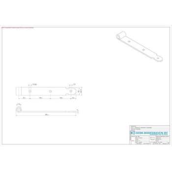GB Heng voor pen diameter 16mm elektrolytisch verzinkt 300 424050