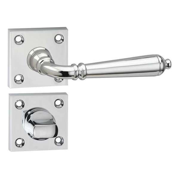 Impresso Queens Deurklink – Deurbeslag – Vierkant – Rozet met Toiletsluiting – Chroom Impresso Queens Deurklink – Deurbeslag – Vierkant – Rozet met Toiletsluiting – Chroom