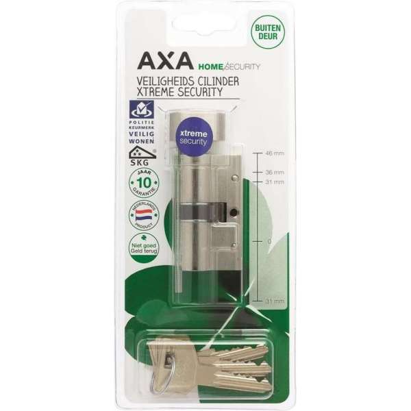 AXA Knop veiligheidscilinder Xtreme Security 30-30 AXA Knop veiligheidscilinder Xtreme Security 30-30