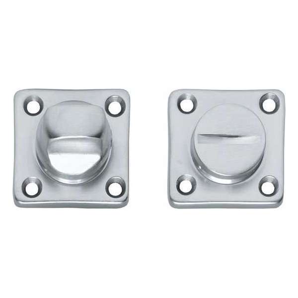 Intersteel Rozet toilet-/badkamersluiting vierkant chroom mat