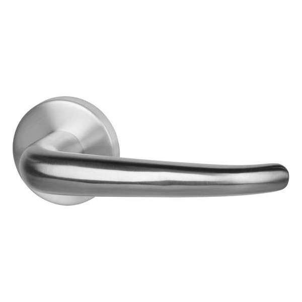 Entra Deurkruk Madrid RVS, krukstel hol op rond rozet 50mm (Prijs per paar) Entra Deurkruk Madrid RVS, krukstel hol op rond rozet 50mm (Prijs per paar)