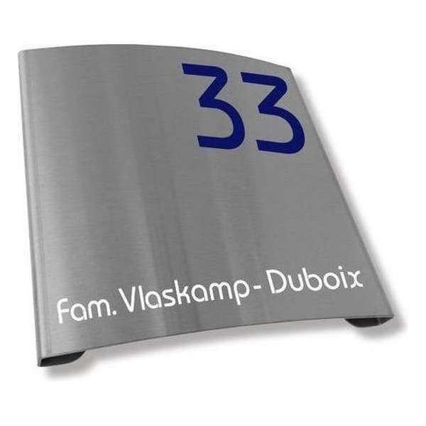 Namen enzo! Naambordje RVS 20x20 cm Namen enzo! Naambordje RVS 20x20 cm