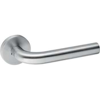 Deurkruk Tubular L RVS