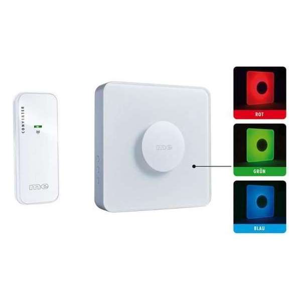 m-e modern-electronics 41162 Complete set voor Draadloze deurbel Verlicht m-e modern-electronics 41162 Complete set voor Draadloze deurbel Verlicht
