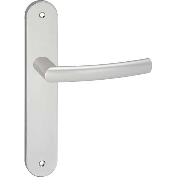 Impresso Burton Deurklink – Deurbeslag – Ovaal – Deurschild met Schroef – Zilver Impresso Burton Deurklink – Deurbeslag – Ovaal – Deurschild met Schroef – Zilver