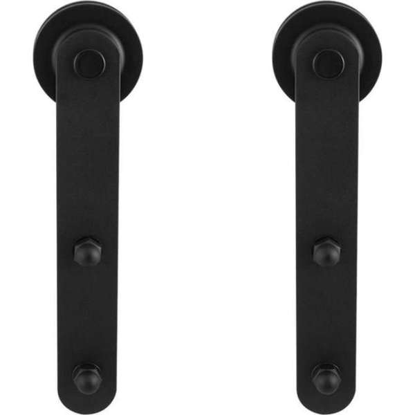 schuifdeurhanger set Varsi zwart t.b.v. extra deur schuifdeurhanger set Varsi zwart t.b.v. extra deur