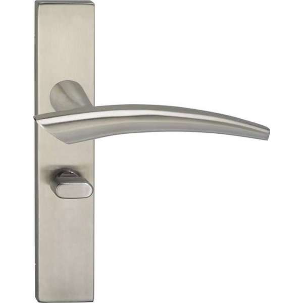 Impresso Sheffield Deurklink – Deurbeslag – Vierkant – Deurschild met Toiletsluiting – Zilver Impresso Sheffield Deurklink – Deurbeslag – Vierkant – Deurschild met Toiletsluiting – Zilver