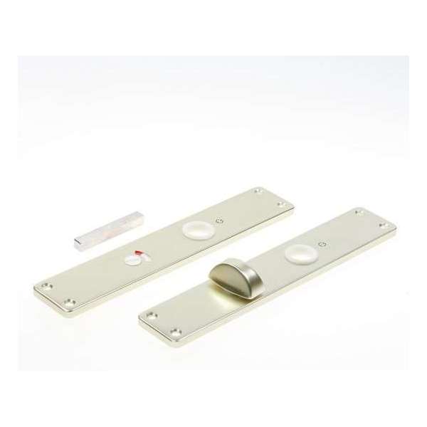 Hoppe Langschild, aluminium 202/wc 8x63 (Prijs per paar) Hoppe Langschild, aluminium 202/wc 8x63 (Prijs per paar)