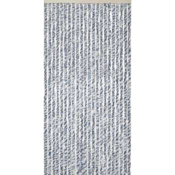 Vliegengordijn-kattenstaart- 120x240cm blauw/wit mix in doos