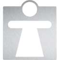 Wagner-EWAR RVS pictogram vrouw AC410, in 2 varianten leverbaar