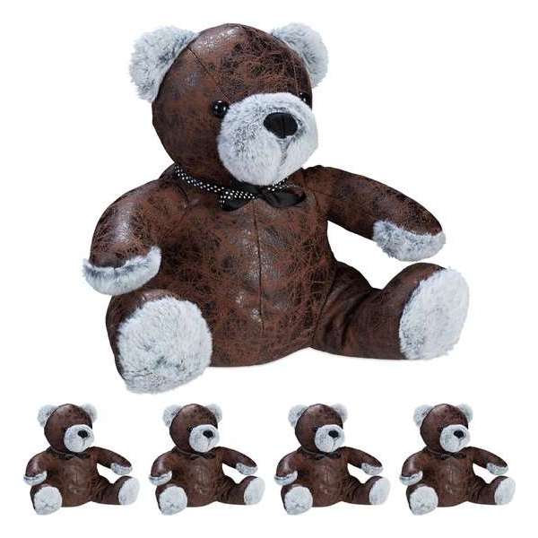 Relaxdays 5x deurstopper deur - deurstop - deurbuffer - deurvanger - kunstleer Relaxdays 5x deurstopper deur - deurstop - deurbuffer - deurvanger - kunstleer