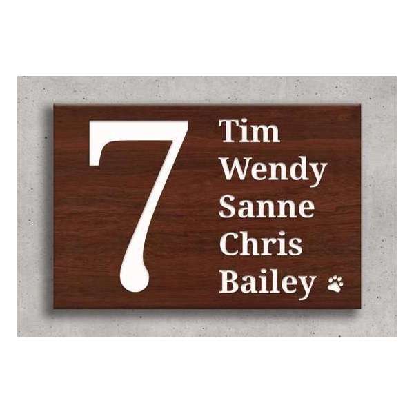 Naambord Hout Look 30x20cm – Gegraveerd naambord van kunststof – Naambord Zelf ontwerpen Naambord Hout Look 30x20cm – Gegraveerd naambord van kunststof – Naambord Zelf ontwerpen