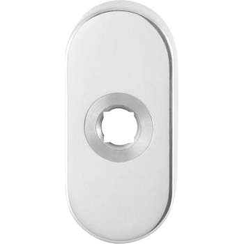 Rozet 70x32x10mm RVS gepolijst rechtsdraaiend