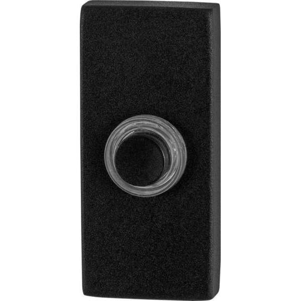 GPF8826.01 deurbel met zwarte button rechthoekig 70x32x10mm zwart GPF8826.01 deurbel met zwarte button rechthoekig 70x32x10mm zwart