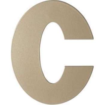 Champagne blend letter C plat, 110 mm