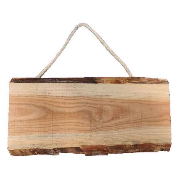 Van hout gemaakte naambord voordeur gepersonaliseerd met eigen tekst en of afbeelding - Boomschors douglas hout - 18x40cm Van hout gemaakte naambord voordeur gepersonaliseerd met eigen tekst en of afbeelding - Boomschors douglas hout - 18x40cm