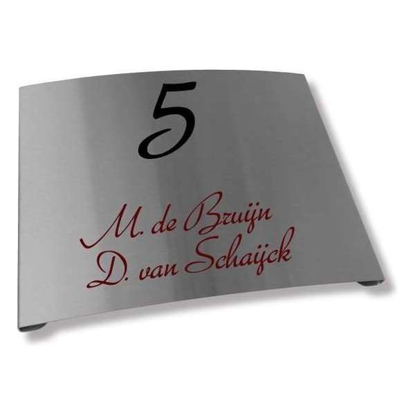 Namen enzo! Naambordje RVS 25x20 cm Namen enzo! Naambordje RVS 25x20 cm