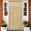 vidaXL Vliegengordijn 90x220 cm chenille beige en bruin