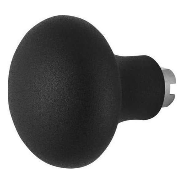 Paddenstoel knop S5 52mm veiligheidsschilden vast inclusief wisselstift zwart