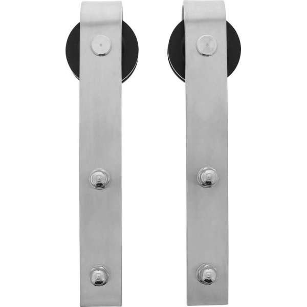 Intersteel Set van 2 hangrollen Basic rvs geborsteld Intersteel Set van 2 hangrollen Basic rvs geborsteld